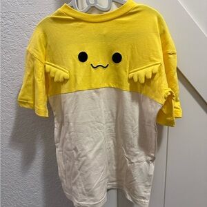 H&M Yellow and White Kids Tee with Fun Face